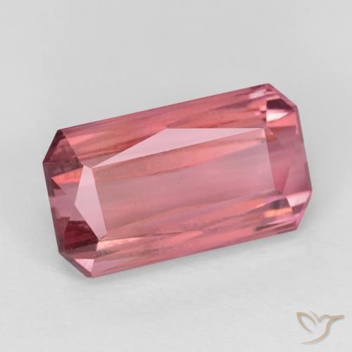 Turmalina Rosa chiclete Natural 2.45ct, Corte Octógono / Esmeralda, SI