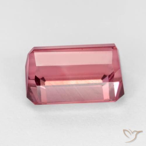 Turmalina Rosa chiclete Natural 2.47ct, Corte Octógono / Esmeralda, VS
