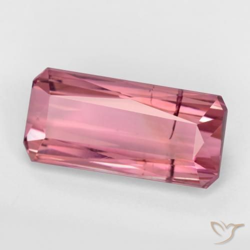 Turmalina Rosa chiclete Natural 3.20ct, Corte Octógono / Esmeralda, SI