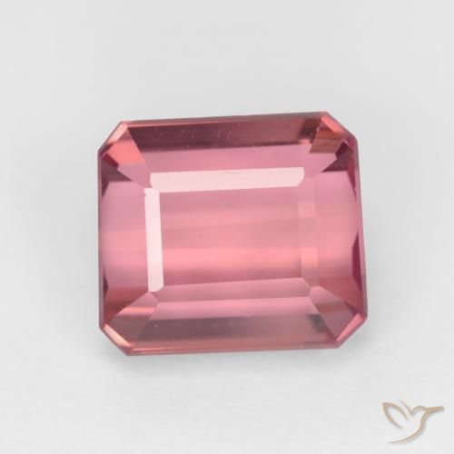 Turmalina Rosa chiclete Natural 2.41ct, Corte Octógono / Esmeralda, VVS-VS