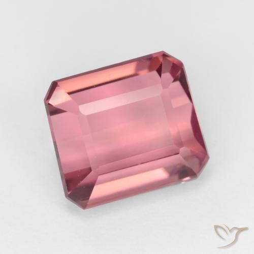 Turmalina Rosa chiclete Natural 2.41ct, Corte Octógono / Esmeralda, VVS-VS