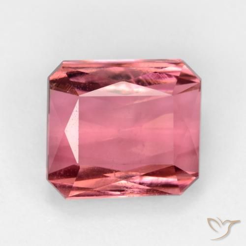 2.67ct Natural Luz rosa Turmalina, Corte Esmeralda, SI