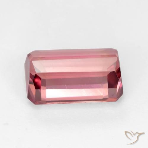Turmalina Rosa chiclete Natural 3.36ct, Corte Octógono / Esmeralda, VS-SI