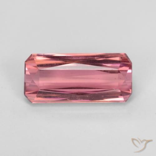 3.04ct Natural Tom rosa quente Turmalina, Corte Esmeralda, VS