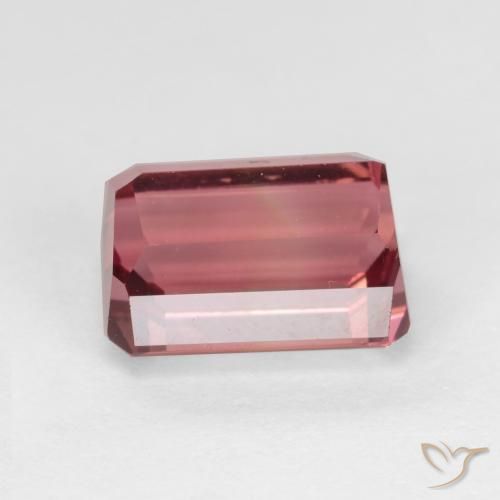 Turmalina Rosa escuro Natural 2.98ct, Corte Octógono / Esmeralda, VVS-VS
