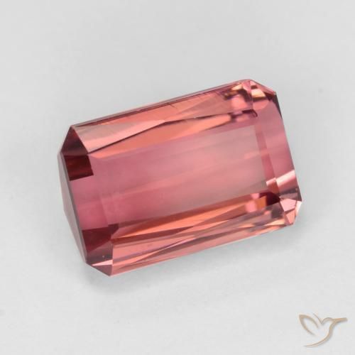 Turmalina Rosa escuro Natural 2.87ct, Corte Octógono / Esmeralda, VVS-VS