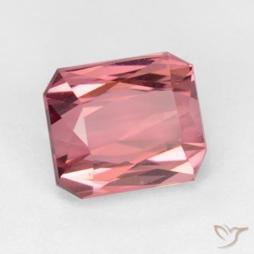 Turmalina Rosa chiclete Natural 2.17ct, Corte Octógono / Esmeralda, VS