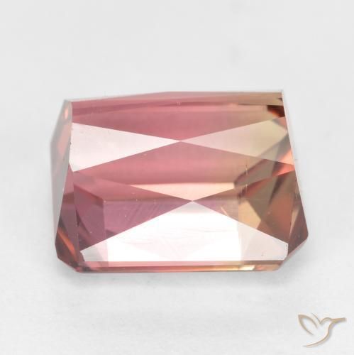 Turmalina rosa médio Natural 2.55ct, Corte Octógono / Esmeralda, VS