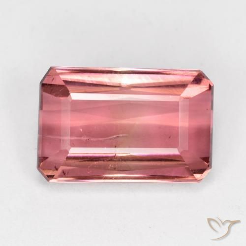 Turmalina rosa solta de 4,74 ct, corte octógono de 12,3 x 8,1 mm de Moçambique, Photo A
