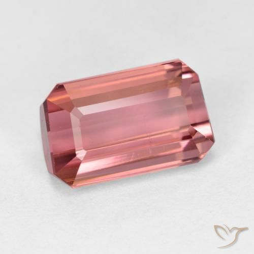 Turmalina Rosa Intenso Natural 1.67ct, Corte Octógono / Esmeralda, VS