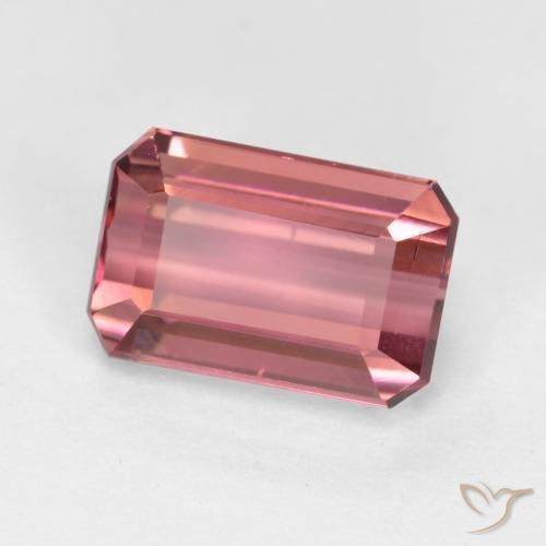 Turmalina rosa médio Natural 1.91ct, Corte Octógono / Esmeralda, VS