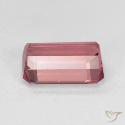 Turmalina rosa médio Natural 1.53ct, Corte Octógono / Esmeralda, VS-SI