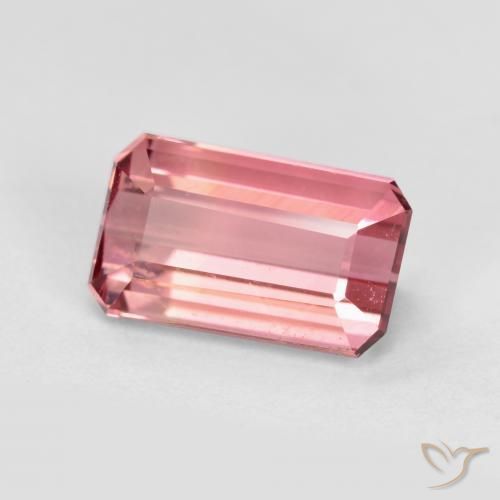 Turmalina rosa médio Natural 1.54ct, Corte Octógono / Esmeralda, VS