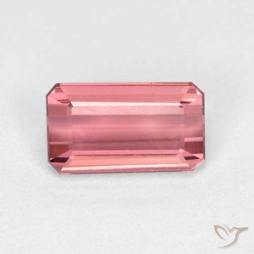 1.41ct Natural Rosa Intenso Turmalina, Corte Esmeralda, VVS-VS