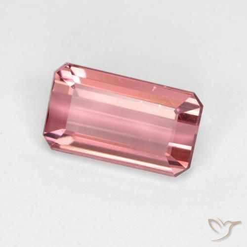 Turmalina Rosa Intenso Natural 1.41ct, Corte Octógono / Esmeralda, VVS-VS