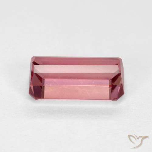 Turmalina Rosa Intenso Natural 1.41ct, Corte Octógono / Esmeralda, VVS-VS