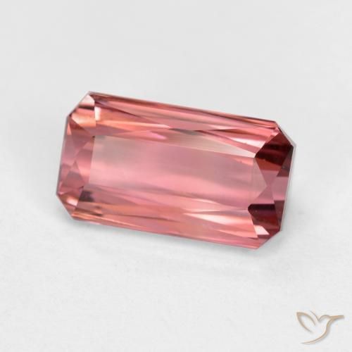 Turmalina Rosa escuro Natural 1.95ct, Corte Octógono / Esmeralda, VVS-VS