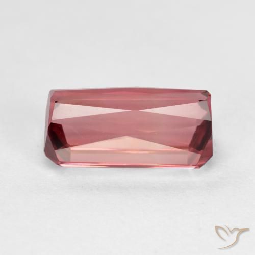 Turmalina Rosa escuro Natural 1.95ct, Corte Octógono / Esmeralda, VVS-VS