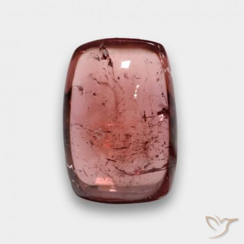 5.81ct Natural vermelho médio Turmalina, Almofada, Transparente
