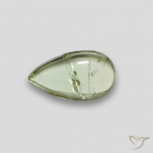 Turmalina Luz verde Natural 1.52ct, Formato de pêra, Transparente