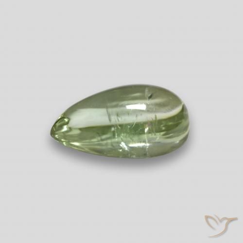Turmalina Luz verde Natural 1.52ct, Formato de pêra, Transparente