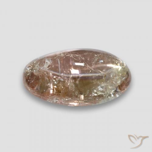 Turmalina Luz amarela Natural 7.68ct, oval, Transparente