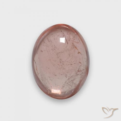 Turmalina vermelho médio Natural 2.20ct, oval, Transparente
