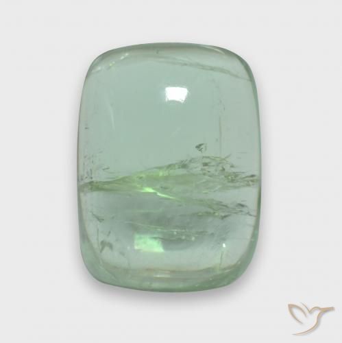 Turmalina Muito claro amarelo verde Natural 3.19ct, Almofada, Transparente