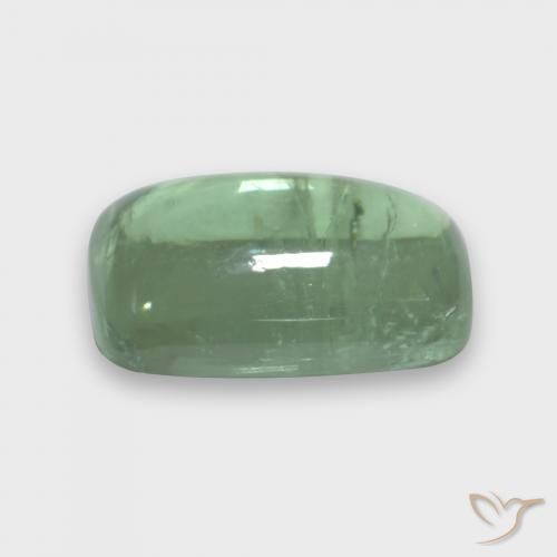 Turmalina Muito claro amarelo verde Natural 3.19ct, Almofada, Transparente
