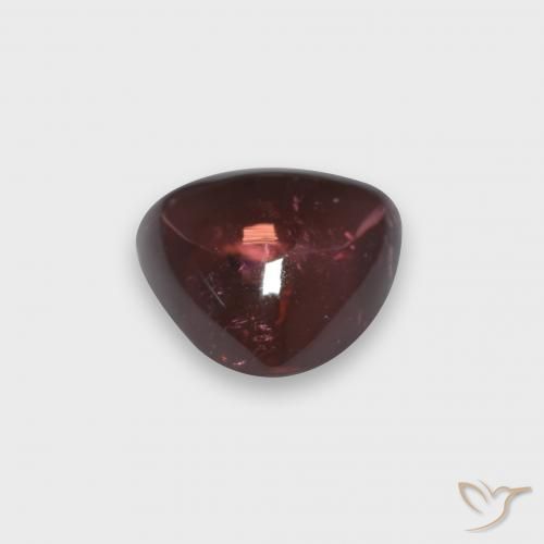 Turmalina Vermelho escuro Natural 1.83ct, Trilhão, Transparente