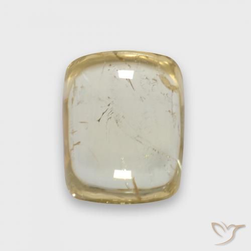 2.52ct Natural Amarelo claro Turmalina, Almofada, Transparente