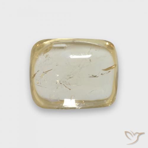 Turmalina Amarelo claro Natural 2.52ct, Almofada, Transparente
