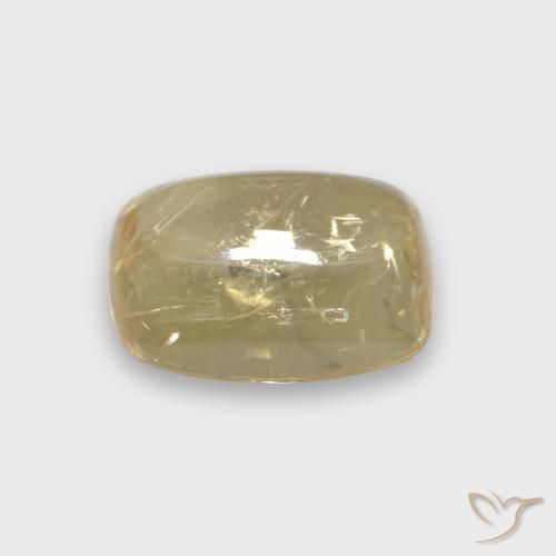 Turmalina Amarelo claro Natural 2.52ct, Almofada, Transparente