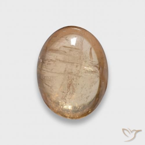 3.73ct Natural Laranja Melão Turmalina, oval, Transparente