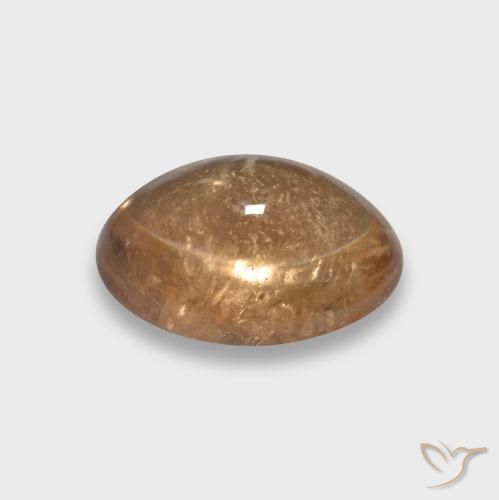 Turmalina Laranja Melão Natural 3.73ct, oval, Transparente