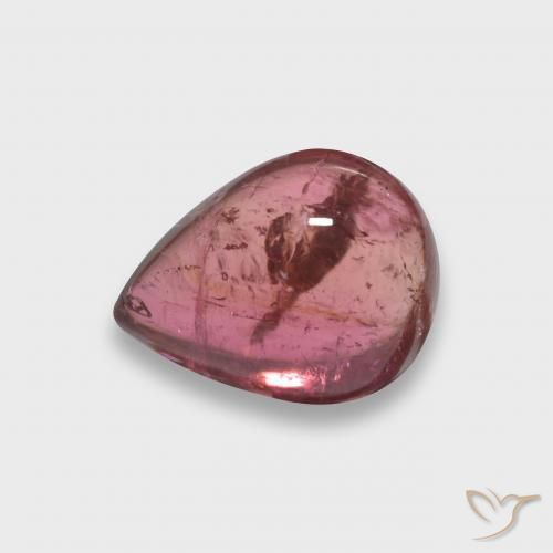 Turmalina Carmesim Profundo Natural 2.61ct, Formato de pêra, Transparente