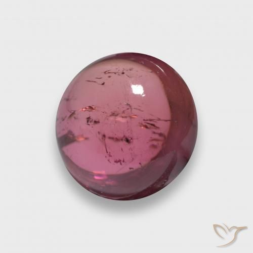 Turmalina Vermelho escuro Natural 2.24ct, Redondo, Transparente