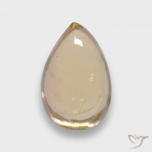 2.42ct Natural Dourado claro Turmalina, Formato de pêra, Transparente, Photo A