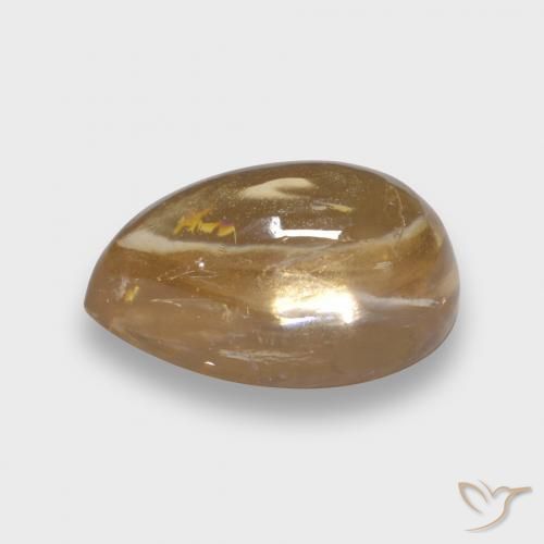 Turmalina Dourado claro Natural 2.42ct, Formato de pêra, Transparente