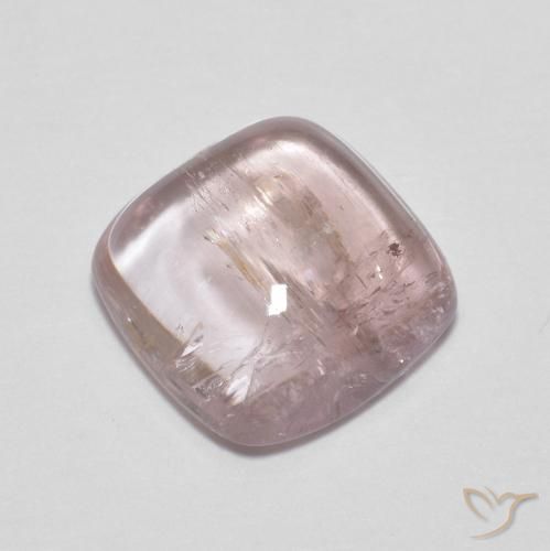 Turmalina Luz rosa Natural 1.76ct, Almofada, Transparente