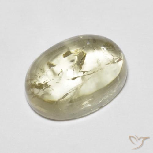 5.41ct Natural Amarelo claro Turmalina, oval, Transparente