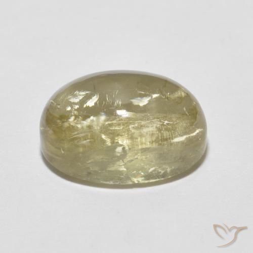 Turmalina Amarelo claro Natural 5.41ct, oval, Transparente