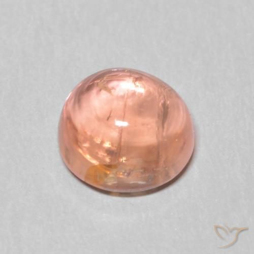 Turmalina vermelho indiano Natural 1.14ct, Redondo, Transparente