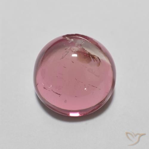 Turmalina Rosa escuro Natural 1.45ct, Redondo, Transparente