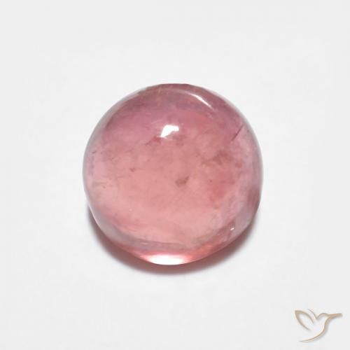 0.93ct Natural Rosa chiclete Turmalina, Redondo, Transparente