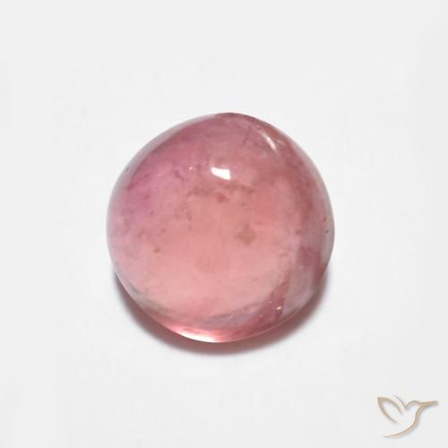 Turmalina Rosa chiclete Natural 0.93ct, Redondo, Transparente