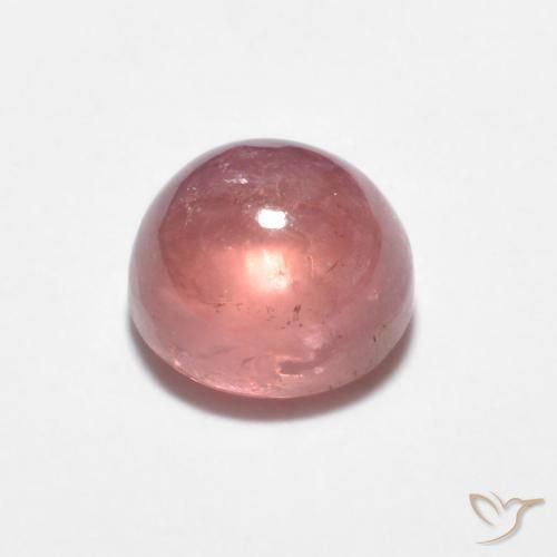 Turmalina Rosa chiclete Natural 0.93ct, Redondo, Transparente