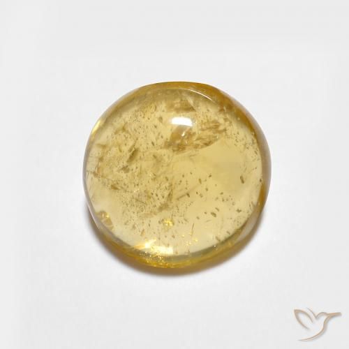 1.44ct Natural ouro médio Turmalina, Redondo, Transparente