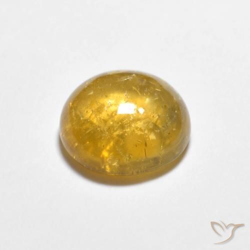 Turmalina ouro médio Natural 1.44ct, Redondo, Transparente