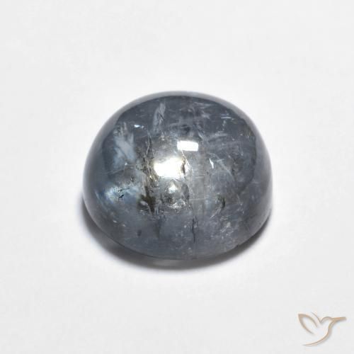 Turmalina Cinza escuro Natural 1.88ct, Redondo, Transparente